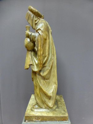 Antique XIX Saint Martha Statue-WSV-605282