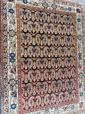 Antique Yazd Rug, 1890s-YMM-1393650