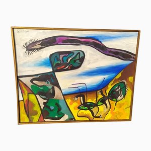 Anton Lutgerink Dartel, Oil on Canvas, 1964, Oil on Canvas, Framed-EI-1134199