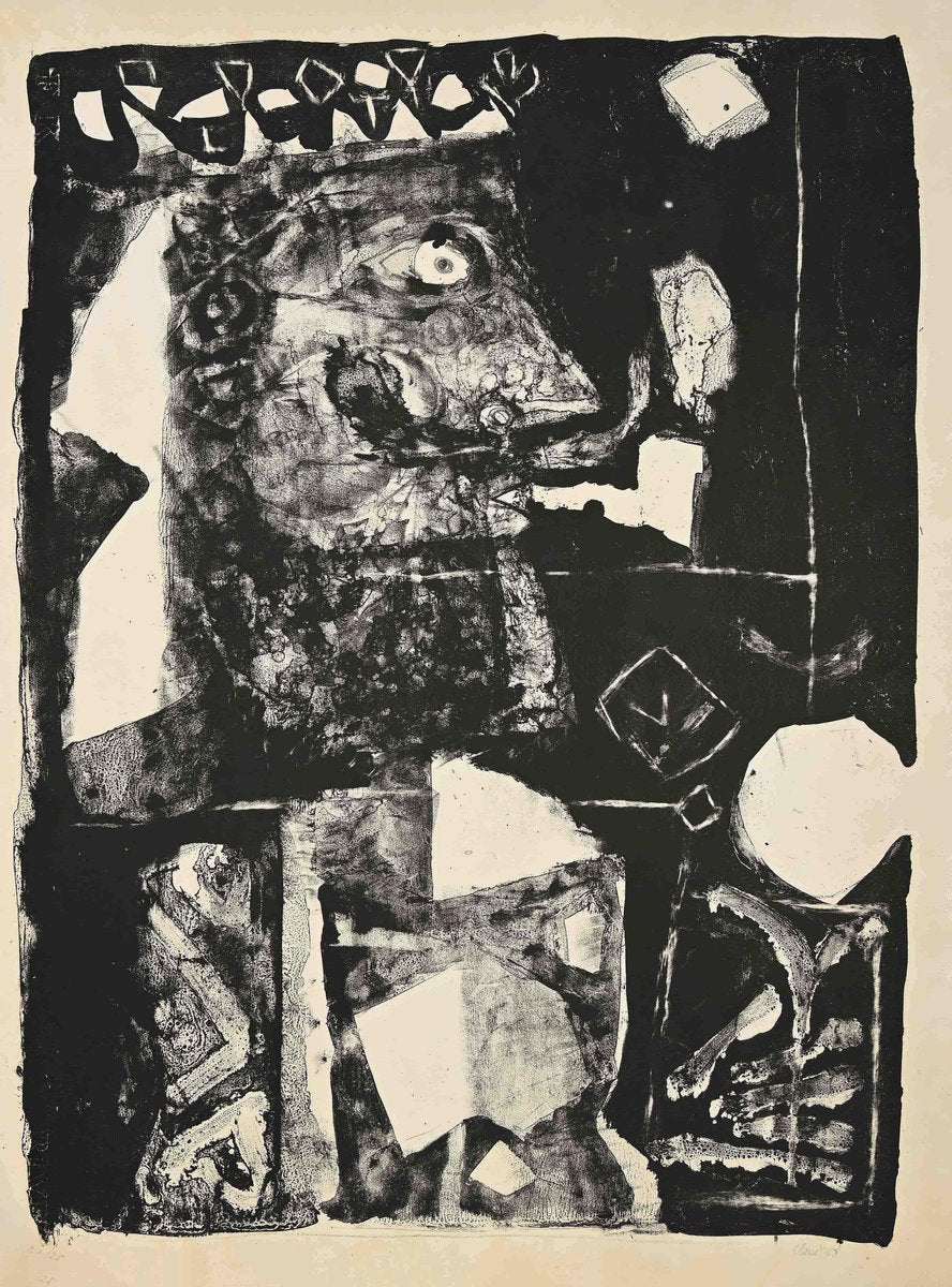 Antoni Clavé - Man with Pipe - Lithograph - 1958