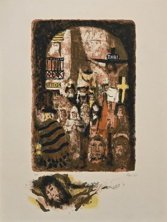 Antoni Clavé, The Procession, Original Lithograph, 1943