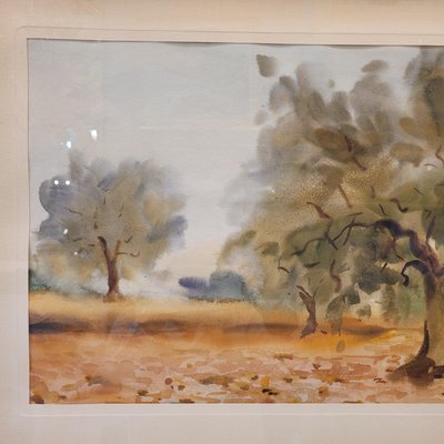 Antoni De Paula Boix, Landscape, 1960s, Watercolor-NUC-2041858