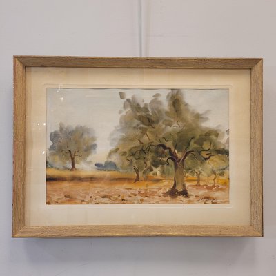 Antoni De Paula Boix, Landscape, 1960s, Watercolor-NUC-2041858