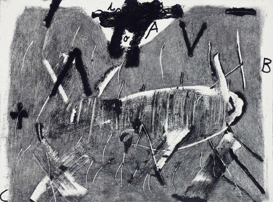 Antoni Tàpies, Lletres i Gris, 1976, Etching-WM-1385037