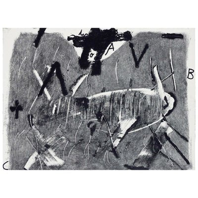 Antoni Tàpies, Lletres i Gris, 1976, Etching-WM-1385037