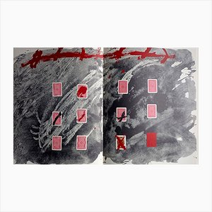 Antoni Tapies, Triptych for Derriere le Miroir, 1975, Lithograph-NRC-1395872