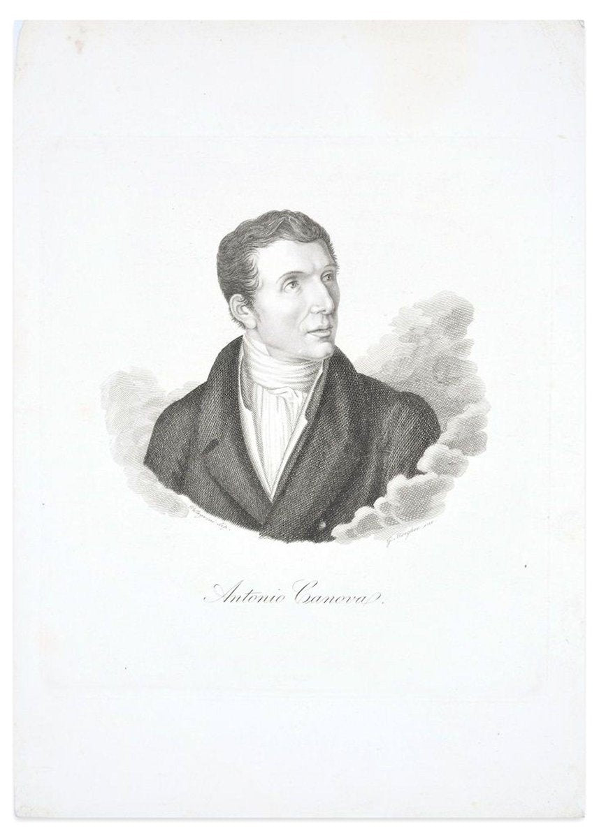 Antonio Canova - Original Etching by G.E. Morghen - Late 18th Century Late 18th Century