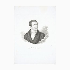 Antonio Canova - Original Etching by G.E. Morghen - Late 18th Century Late 18th Century-ZCI-755437