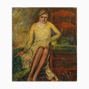 Antonio Feltrinelli, Lady, Oil on Canvas, 1930s-ZCI-1769961