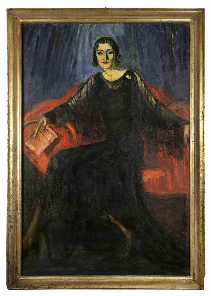 Antonio Feltrinelli, Noble Woman, Oil Painting, 1930s