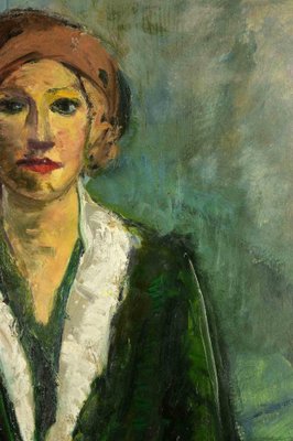 Antonio Feltrinelli, Portrait of Woman, Oil Painting, 1930s-ZCI-1759327