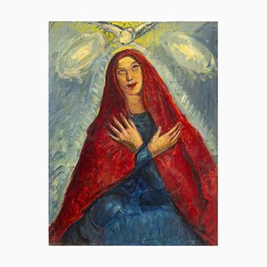 Antonio Feltrinelli, The Saint, Oil on Canvas Painting, 1930s-ZCI-1770028