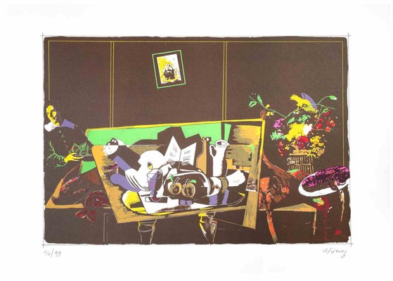 Antonio Fomez, Still Life, Offset and Lithograph, 1970s-ZCI-1788725