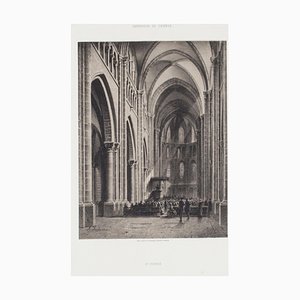 Antonio Fontanesi - Interior of Geneve - Original Lithograph - 19th Century-ZCI-823518