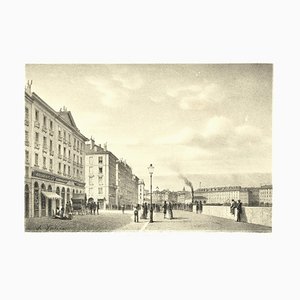 Antonio Fontanesi, View of Geneva, Lithograph, 1850s-ZCI-1760518