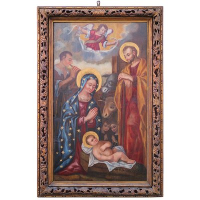 Antonio Marinoni, Nativity, 1500s, Oil on Board-BEW-2042871