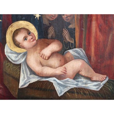 Antonio Marinoni, Nativity, 1500s, Oil on Board-BEW-2042871