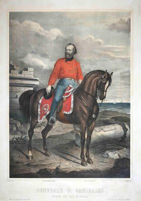 Antonio Masutti, Giuseppe Garibaldi, Lithograph, 1860-ZCI-1761902