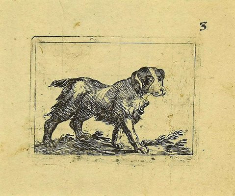 Antonio Tempesta, Dog, Etching, 1610s-ZCI-1775667