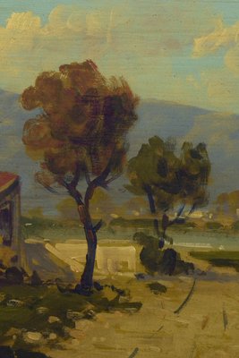 Antonio Tucci, Contryside Landscape, Italy, 1990s, Oil on Canvas, Framed-VHF-1298270