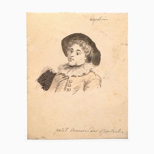 Antonio Visentini - Boy with Mask - Pencil and Watercolor - 18th Century-ZCI-839418