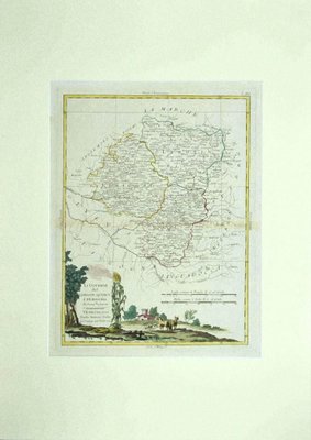 Antonio Zatta - Map of Lymosin-Perigord-Quercye - Original Etching - 1776-ZCI-839404