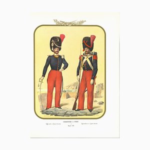 Antonio Zezon, Carabinieri, Original Lithograph, 1853-ZCI-919290