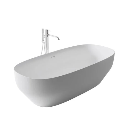 Ago - Freestanding Oval Ceramilux® Bathtub by Antonio Lupi Design