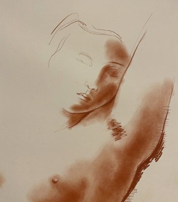 Antoniucci Volti, Woman Portrait, Drawing in Sanguine-KHH-1200628