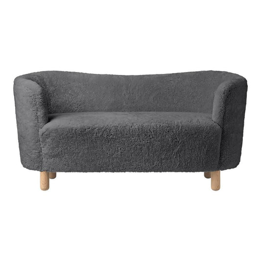 Antrachite Sheepskin and Natural Oak Mingle Sofa by Lassen