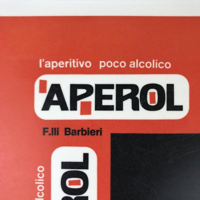 Aperol Hard Plastic Advertising Tray from V2, Italy, 1970s-YNA-656157