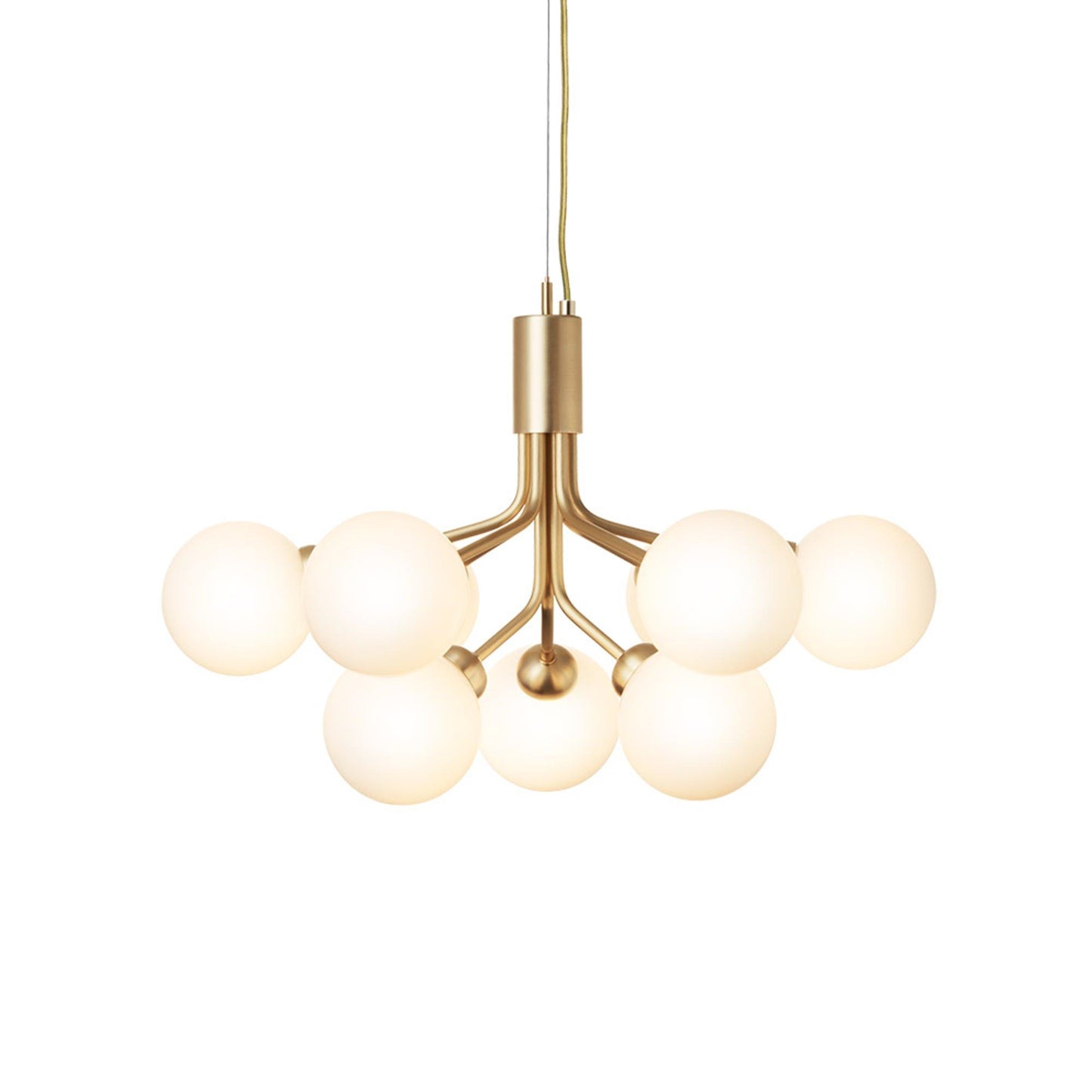 Apiales 9 Chandelier by Nuura #Brass / Opal