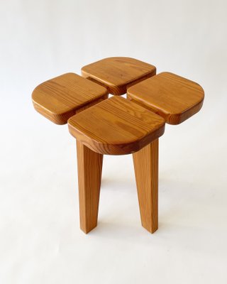 Apila Pine Stool attributed to Lisa Johansson-Pape, 1970s-SFW-1430909