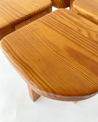 Apila Pine Stool attributed to Lisa Johansson-Pape, 1970s-SFW-1430909