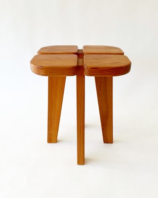 Apila Pine Stool attributed to Lisa Johansson-Pape, 1970s-SFW-1430909