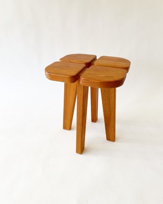 Apila Pine Stool attributed to Lisa Johansson-Pape, 1970s-SFW-1430909