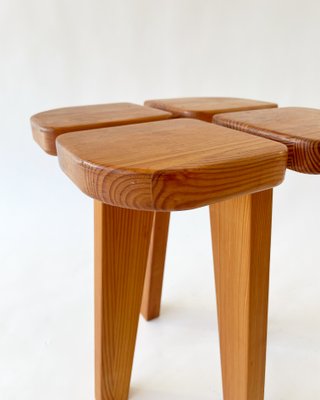 Apila Pine Stool attributed to Lisa Johansson-Pape, 1970s-SFW-1430909