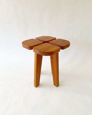 Apila Pine Stool attributed to Lisa Johansson-Pape, 1970s-SFW-1430909