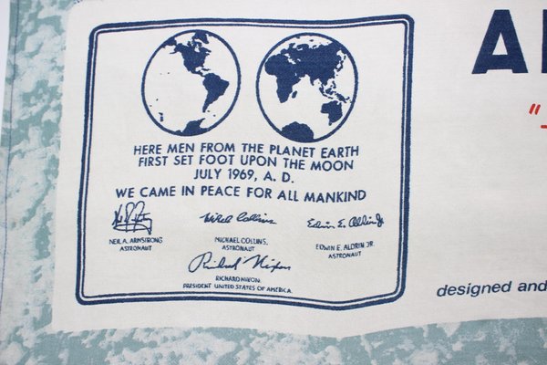 Apollo 11 First on the Moon Texoprint Cloth, 1970-TZ-1441668