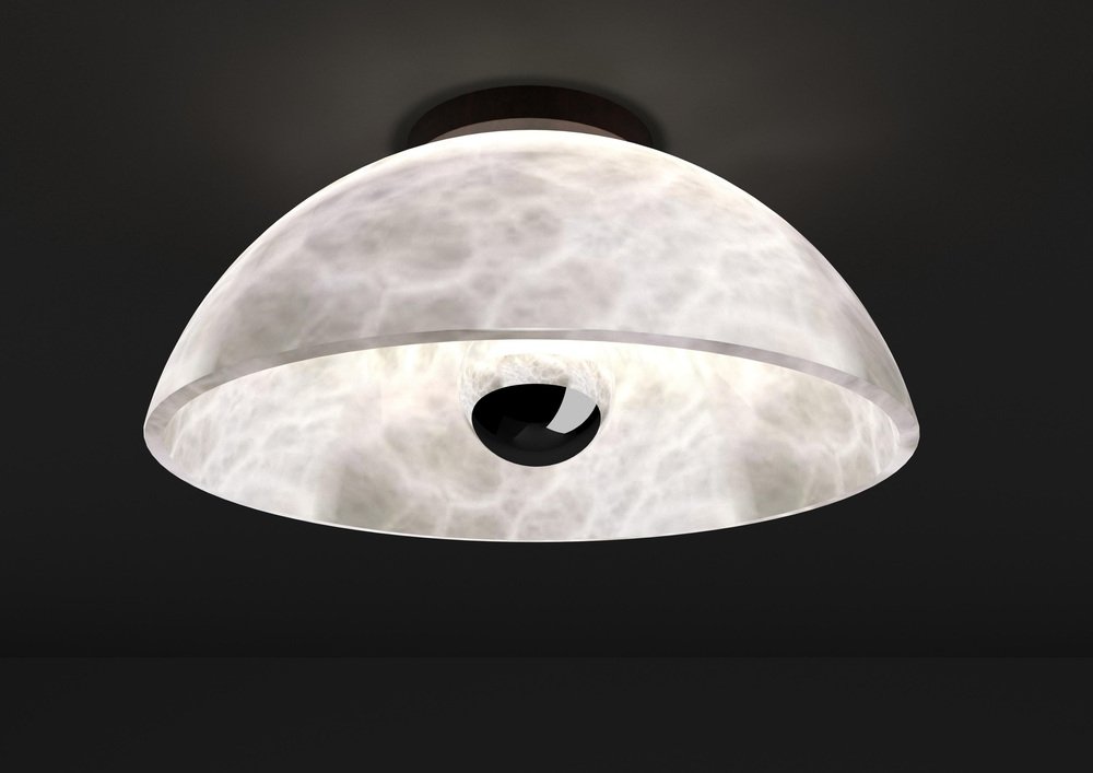 Apollo Ruggine Of Florence Metal Ceiling Lamp by Alabastro Italiano