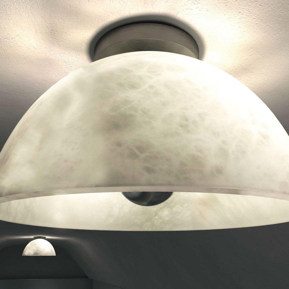 Apollo Ruggine Of Florence Metal Ceiling Lamp by Alabastro Italiano