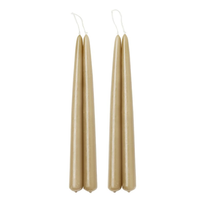 Blossom candle by applicata #4 pcs, oak #