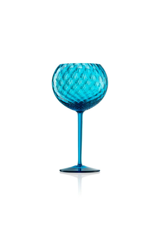 Aquamarine Gigolo Wine Glass by Nason Moretti