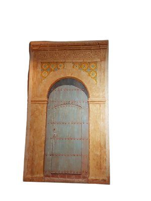 Arabic Door Painting, Oil on Canvas-TCS-1233779