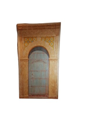 Arabic Door Painting, Oil on Canvas-TCS-1233779