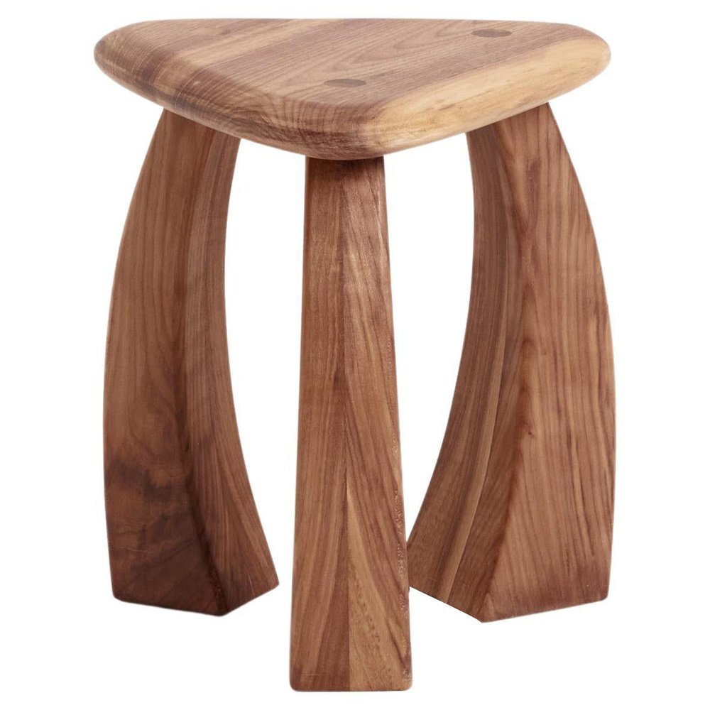 Arc De Stool 37 in Natural Walnut by Project 213A