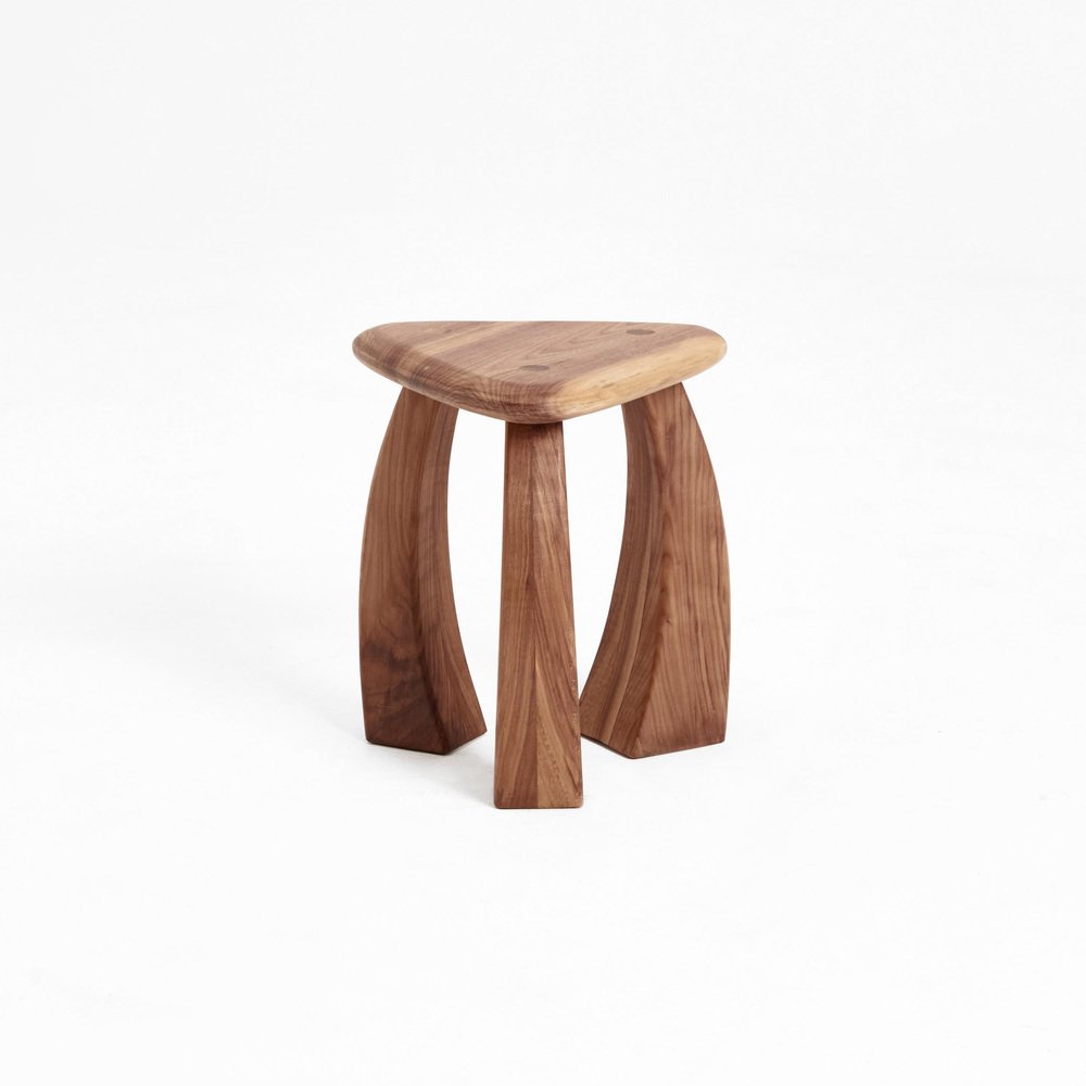 Arc De Stool 37 in Natural Walnut by Project 213A