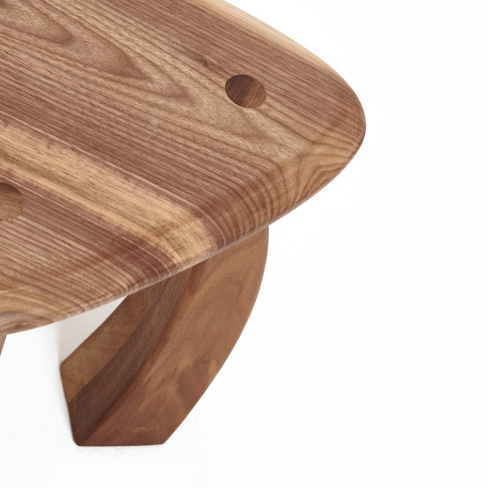 Arc De Stool 37 in Natural Walnut by Project 213A