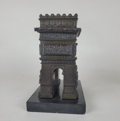 Arc de Triomphe et Colonne Vendôme, Bronze, 19th Century, Set of 2-SYQ-1738561