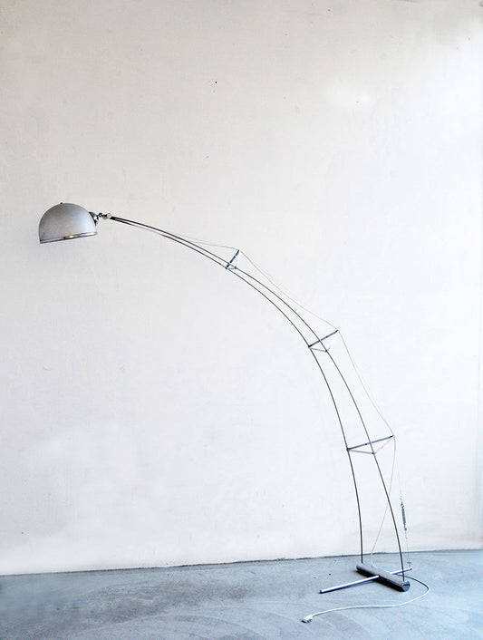 Arc Floor Lamp in Steel and Aluminium, 1970s